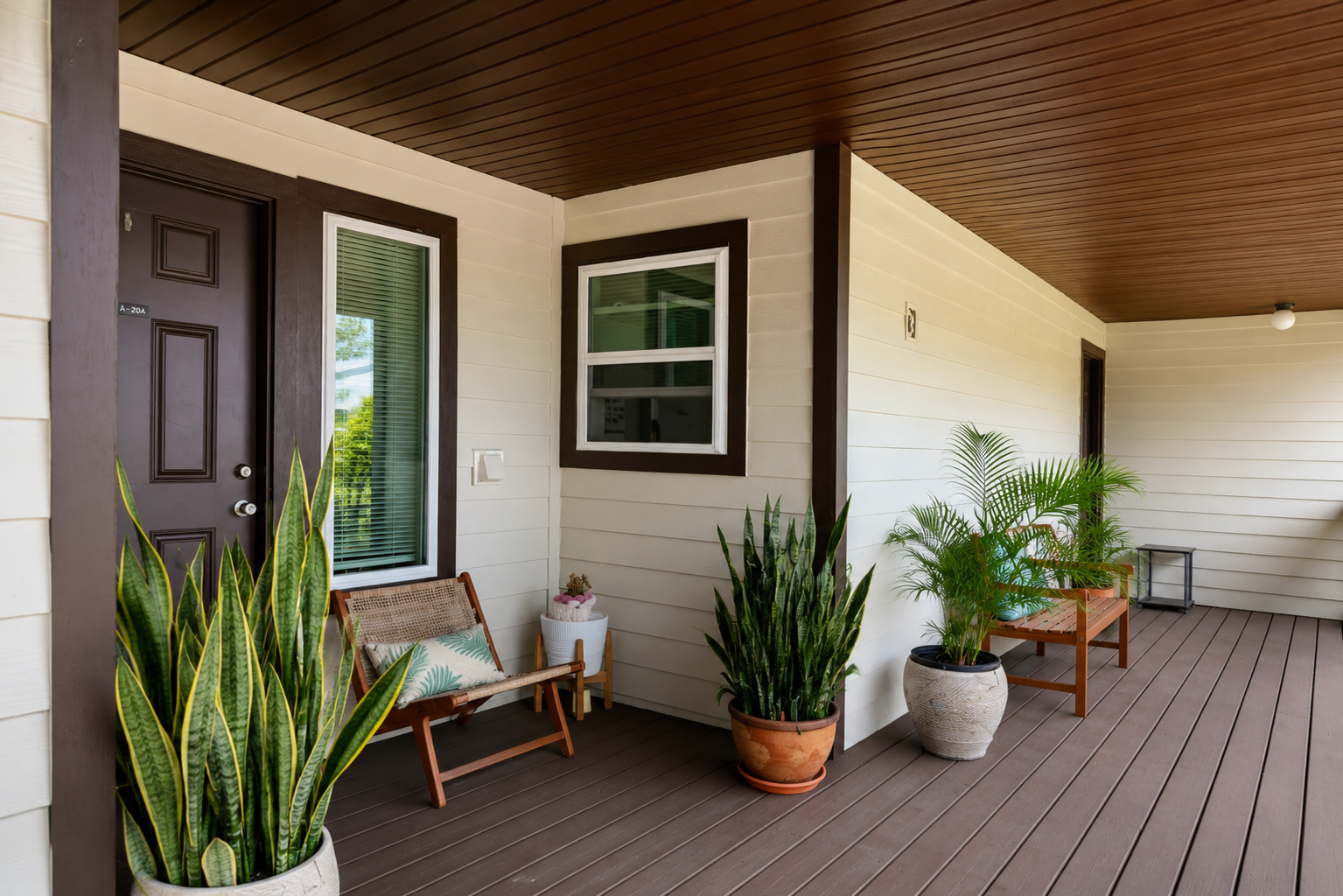 Covered front porch
